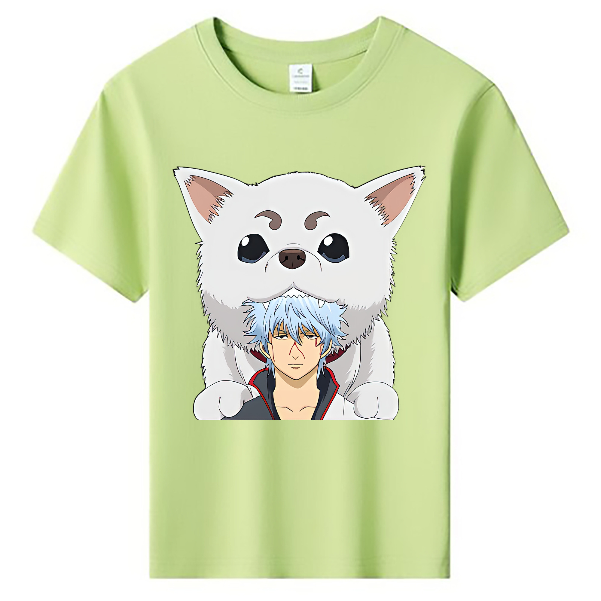 （画像用） ぎんたま 坂田銀時（さかたぎんとき） 神楽 志村新八（しむら しんぱち） GINTAMA Sakata Gintoki Kagura Shimura Shinpachi 綿100％キッズTシャツ（フロントプリント）